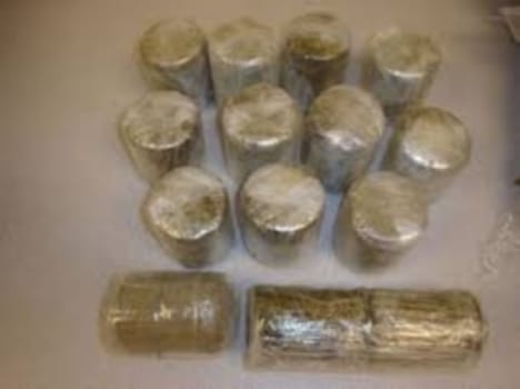 one arrsted with eight kg charas 