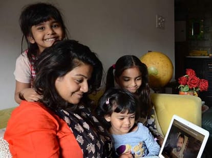 Candidates's family  for election campaign