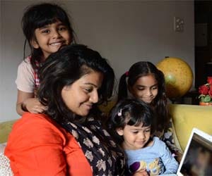 Candidates's family  for election campaign