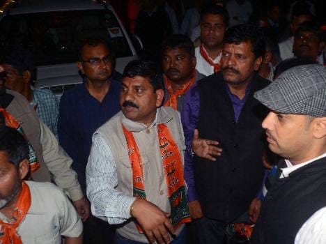 factionalism in BJP and Violence in party office