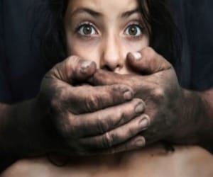 The young woman with the market kidnapped friend