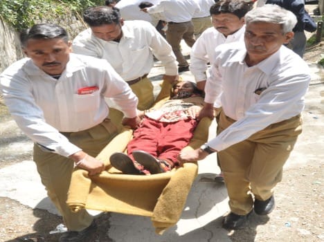 Mock drill at shimla railway station