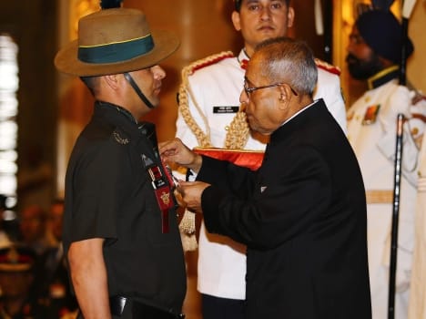 major mohan chandra got gallantry medal