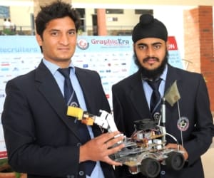 graphic era student make robot