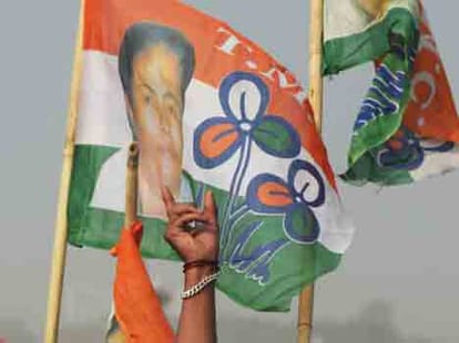 road washed for tmc candidate munmun sen