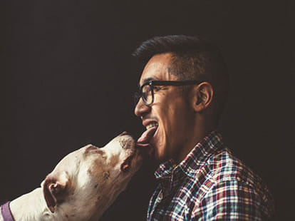 is kissing a dog healthy! 