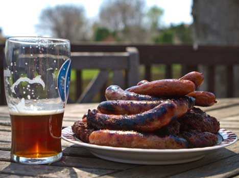 beer with meat prevent carcinogens 