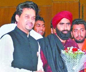 Anurag Thakur in Punjab University