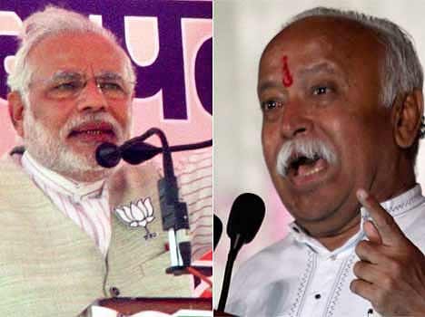 rss conceived strategy to control narendra modi