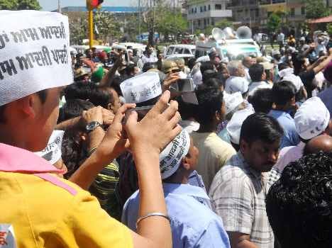 road show of arvind kejriwal in chandigarh and panchkula