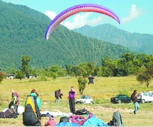 paragliding in billing valley