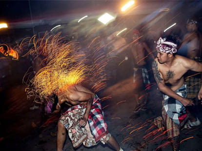 indonesian tradition to lash out with fire for purity of souls