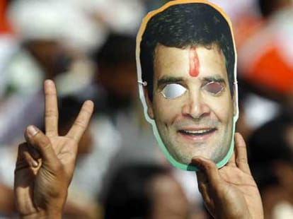 rahul gandhi's election railly in delhi