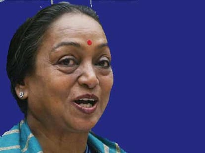 Meira kumar's competition is not with Chedi but Modi