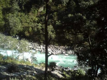 pindar river water level increase after melt glacier