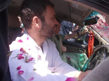 On the campaign with Rahul Gandhi