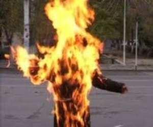 information of burn alive to worker.