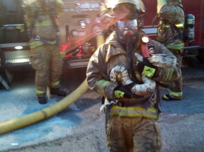 man saved python from getting burnt