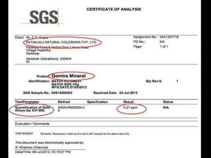 baba ramdev tweet about finding gold trace in cow urine