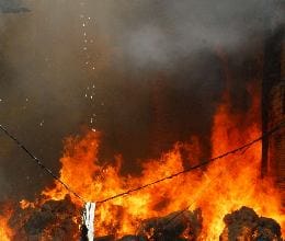 Fire broke at Karna Raod SBI branch