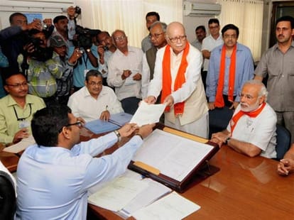 modi balancing act, anandiben as cm and shah in pmo