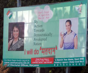 To life vote percentage badminton queen saina nehwal image at stake