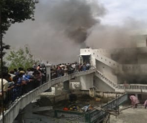 MLA's house turn to ashes with in a minutes