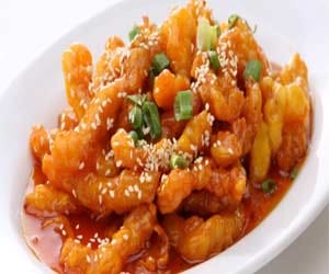 Tasty honey chilli potato