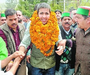 we are contesting the polls on the name of devlopment: vokramaditya