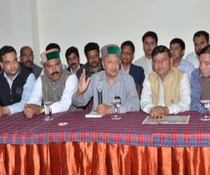 Cm virbhadra singh target prem kumar humal