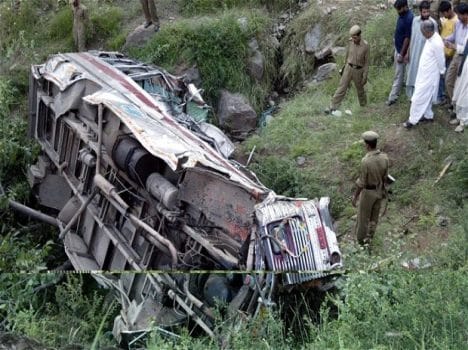 Bus accident at sirmaur