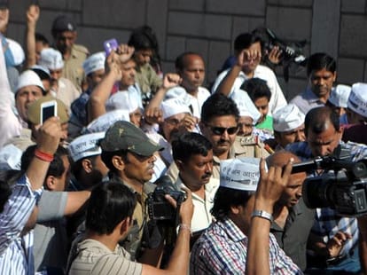 Arvind kejriwal's strike over