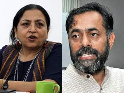 madhu kishwar alleged on yogendra yadav