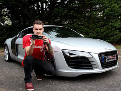 boy who shot to fame from youtube, now owns audi r8