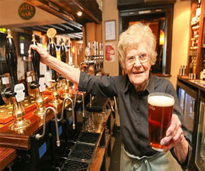 world's oldest barmaid