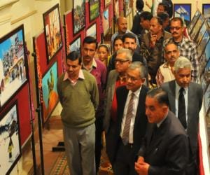Painting exhibition at gaity theater