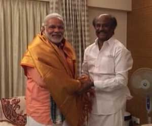 narendra modi meets rajnikanth