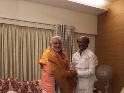 modi meeting with rajnikant