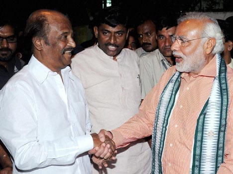 modi meeting with rajnikant
