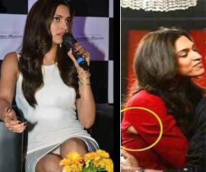 deepika padukone flaunts panty at public event