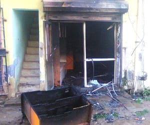 Due to short circuit Readymade Garments Store turn to ashes