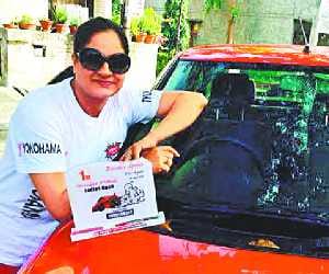 Baisakhi Sprint Rally Winner Vinita Kang