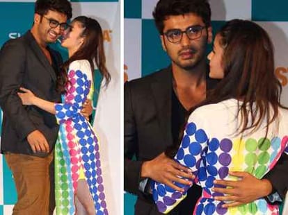 alia bhatt and arjun kapoor kiss