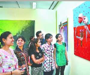 painting exhibition at lalit kala