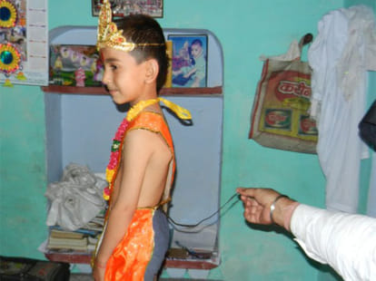 boy believed to be divine incarnation of lord hanuman