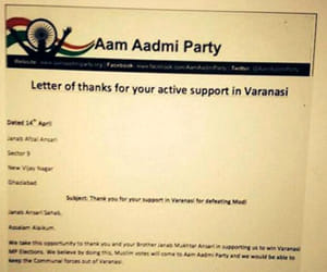 arvind kejriwal's letter to mukhtar ansari on fake letterhead