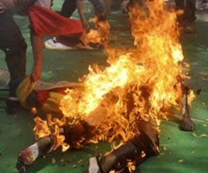 The young man had immolated