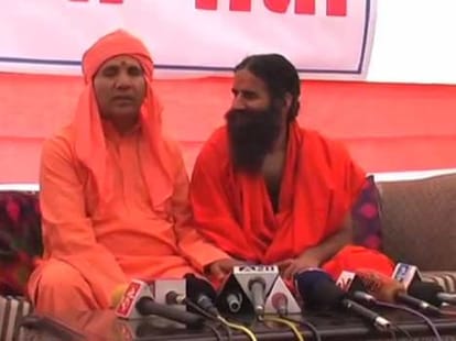 Ramdev caught on camera discussing money with BJP candidate