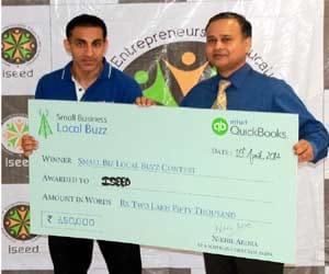 ISEED won quick books small business award