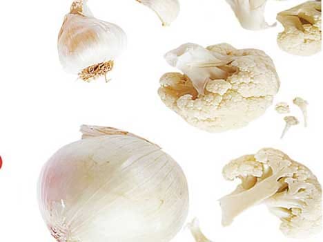 four white vegetables must be in diet